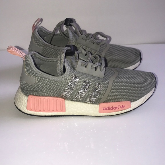 adidas with glitter stripes